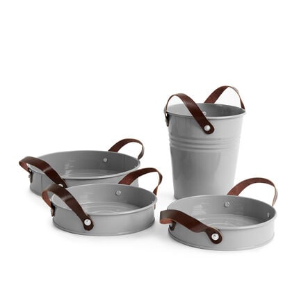 Metal Buckets and Pans 4pcs  hi\-res