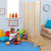 Large Natural Folding Room Divider  hi\-res