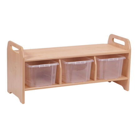 Millhouse Low Wooden Storage Bench  hi\-res