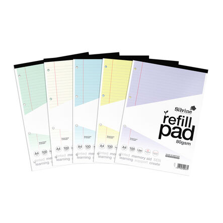 Assorted Toned Paper Refill Pads 5pk  hi\-res