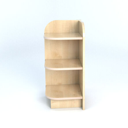 Left Hand Library End Bookcase In Maple  hi\-res