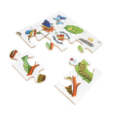 Frog, Duck, Butterfly and Tree Life Cycle Jigsaws  hi\-res