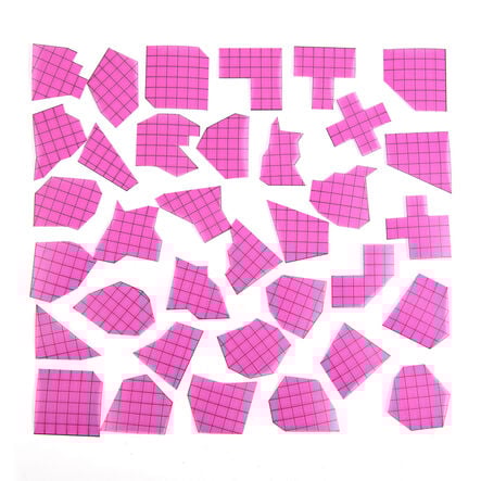 Transparent Plastic Irregular Shapes 35pcs  hi\-res