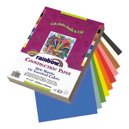 Bemiss Construction Paper Pack Assorted 200pk  hi\-res