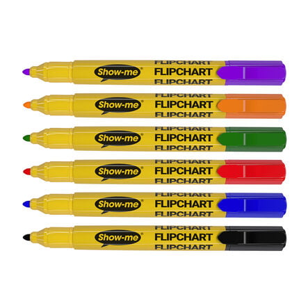 Show\-me Flipchart Markers Assorted 48pk  hi\-res