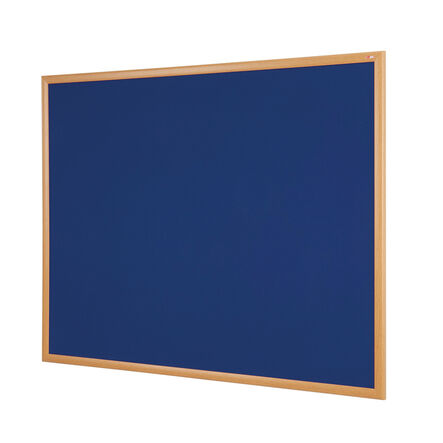 Eco Friendly Wooden Noticeboard Blue H900 x W1200mm Blue hi\-res