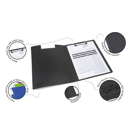 RAPESCO Germ\-Savvy™ Antibacterial A4 Clipboard 4pk  hi\-res