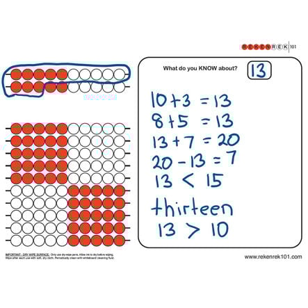 Rekenrek Practice Charts Early Number Sense Bundle  hi\-res