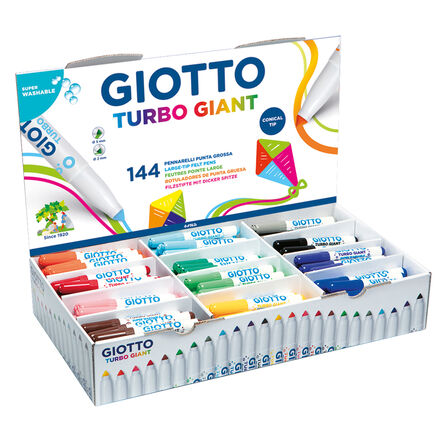 Giotto Turbo Giant Pens Conical Tip 144pk  hi\-res