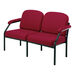 Radstock Low Level Metal Framed Reception Chair Blue  hi\-res