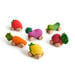 OLI\x26CAROL Rubber Fruit and Vegetable Vehicles 6pk  hi\-res