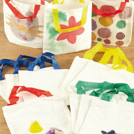 Ready To Decorate Canvas Tote Bags 12pk  hi\-res