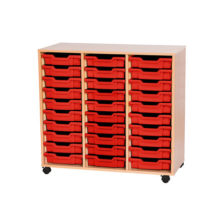 Mobile Triple Tray Storage Unit 30 Trays  hi\-res