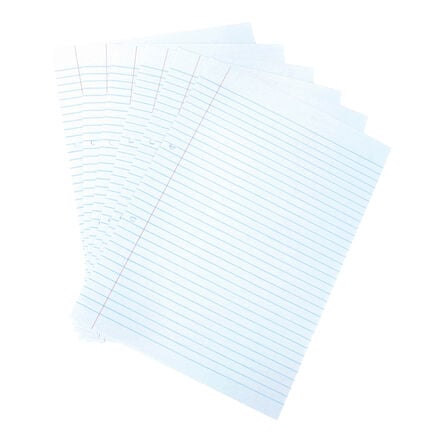 A4 Recycled Exercise Paper 8mm Ruled Punched 75gsm 5 Reams  hi\-res