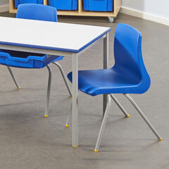 Metalliform NP Chair Seat Ht 260mm Blu Speck'd Grey Frame Blue hi-res
