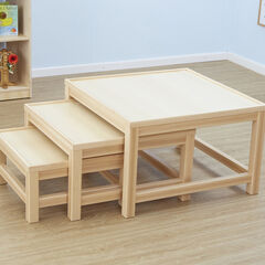 TTS Toddler Wooden Nesting Tables 3pk  TTS Toddler Wooden Nesting Tables 3pk  hi-res