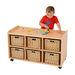 Storage Unit with Deep Wicker Baskets  hi\-res