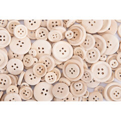 Wooden Buttons 440pk  Wooden Buttons 440pk  hi-res
