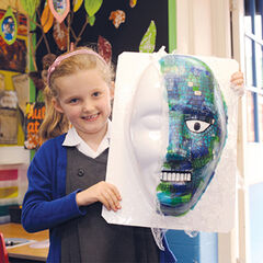 TTS Giant Reusable Plastic Face Mask Moulds 2pk  hi-res