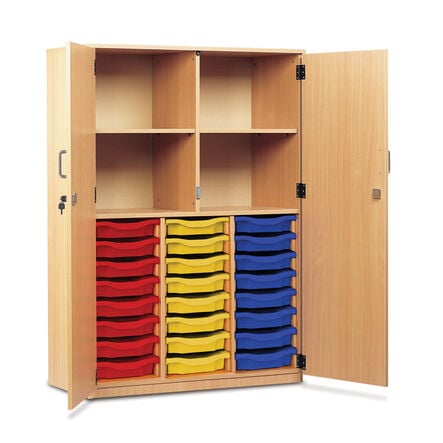 Cupboard with 24 Shallow Trays  hi\-res