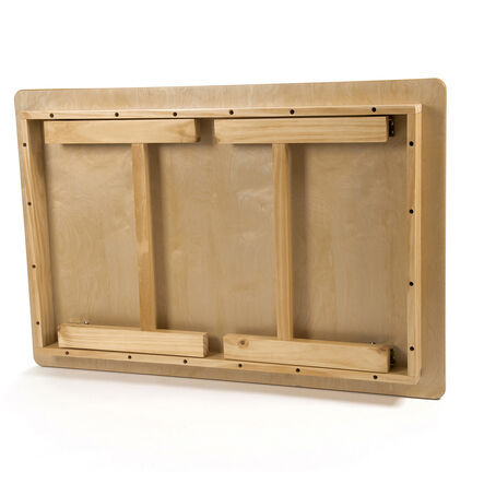Children’s Circular Folding Natural Wooden Table  hi\-res