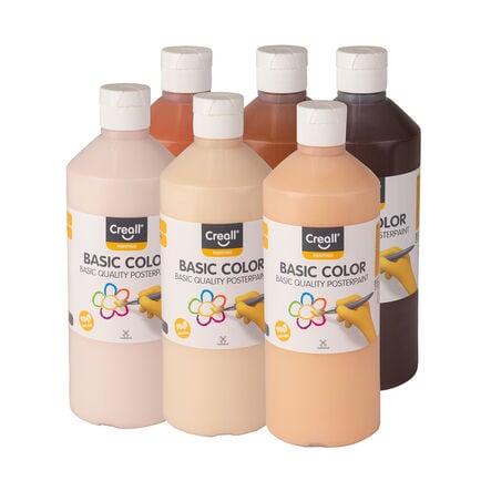 Creall Ready Mixed Paint People Pack 500ml x 6pk  hi\-res