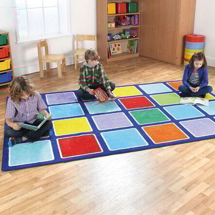 Rainbow Square Placement Carpet  hi\-res