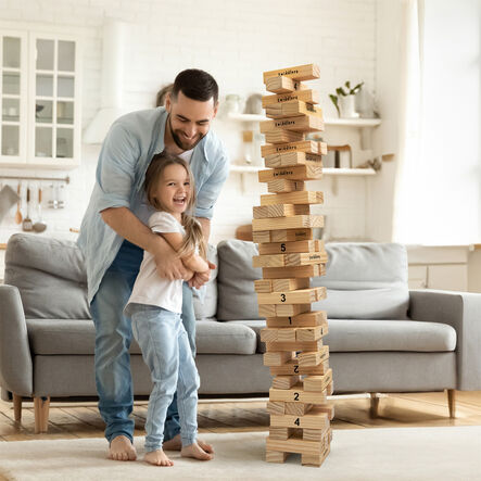 XL Giant Tumble Tower Blocks 5ft 64pcs  hi\-res