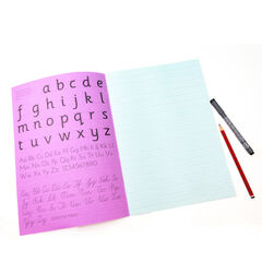 A4 Tinted Handwriting Book Ruled Blue 32pg 25pk  hi-res