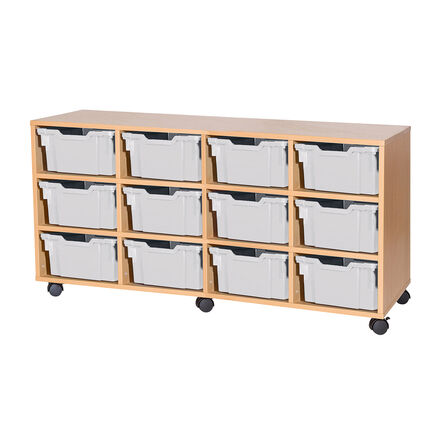 Mobile Quad Tray Storage Unit 12 Deep  hi\-res
