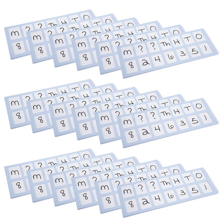 TTS Dry Wipe Place Value Slider 7 Space 18pk  hi\-res