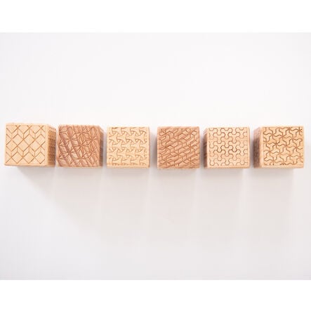 Wooden Pattern Bricks 10pk  hi\-res