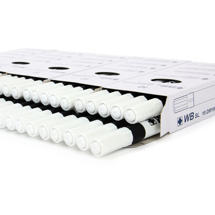 Slim Barrel Drywipe Pens Bullet Tip Black  hi\-res