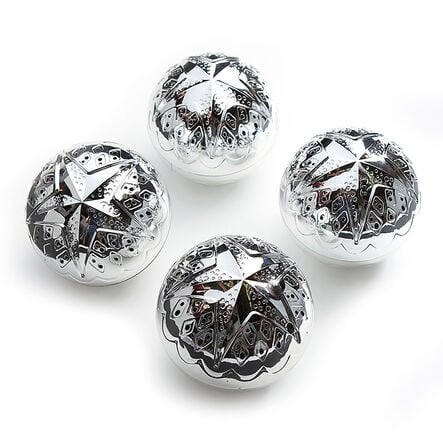 TTS Super Shiny Silver Sensory Balls 4pk  hi\-res