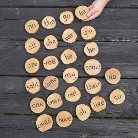 Wooden Tricky Word Pieces \- All Phonic Phases  hi\-res