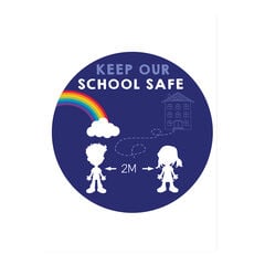 Social Distancing Indoor Wall Stickers  hi-res