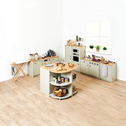 Modern Living Kitchen Island Set Sage  hi\-res