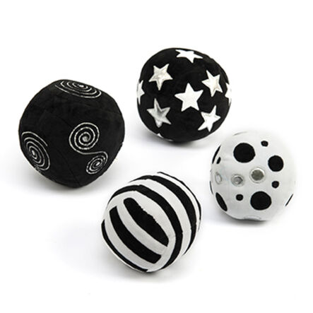 TTS Black and White Soft Sensory Activity Balls 4pk  hi\-res