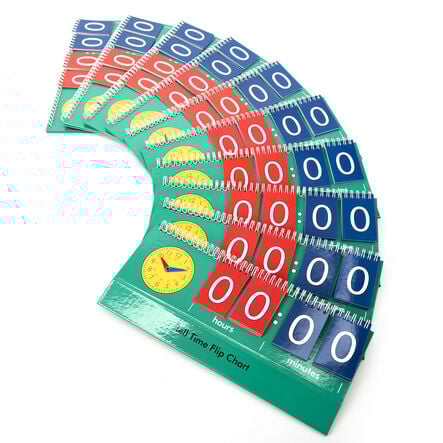 Telling Time Pupil Coloured Flipboards 10pk  hi\-res