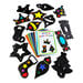 Stained Glass Christmas Shapes 30pk  hi\-res