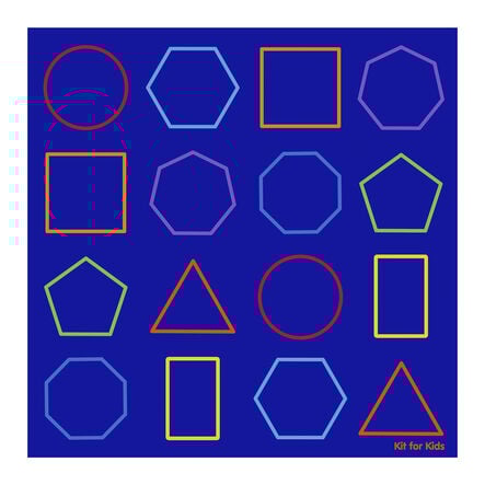 Essentials Rainbow Geometric Carpet 2m x 2m  hi\-res