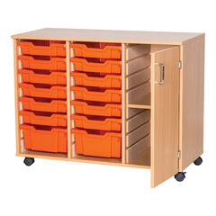 Mobile Tray and Shelf Cupboard Storage Unit  hi-res