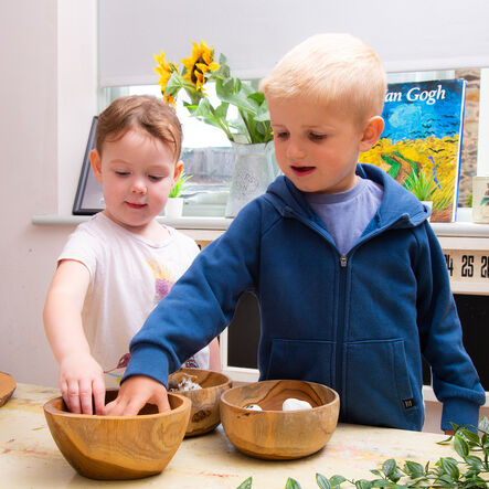 Messy Play Wooden Bowls 3pk  hi\-res