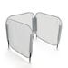 Pop\-Up Concentration Desk Barrier Grey Single Grey hi\-res