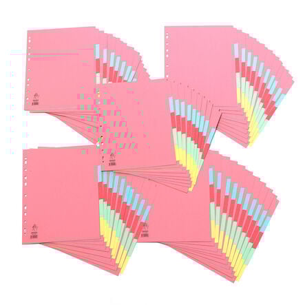 A4 Manilla File Dividers 5 Part 50 pk  hi\-res