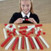 Red\/White Plastic Snap Cubes Pack 500pcs  hi\-res