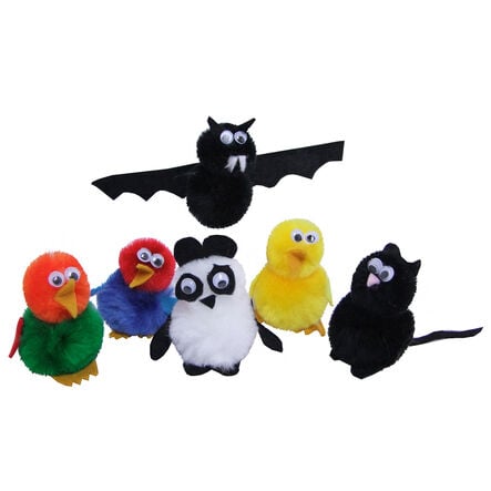 Assorted Craft Pom Poms 100pk  hi\-res