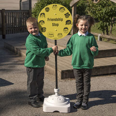 TTS Friendship Stop Playground Sign  TTS Friendship Stop Playground Sign  hi-res