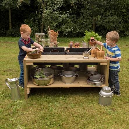 Outdoor Wooden Group Discovery Table  hi\-res