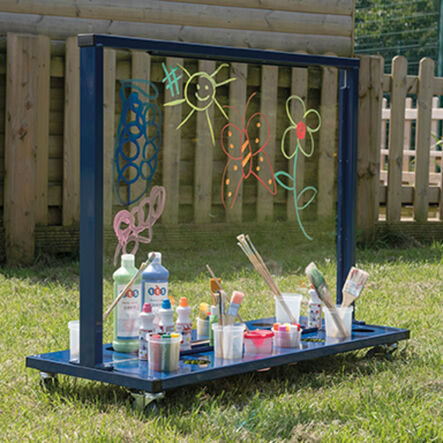 TTS Manoeuvrable Clear Acrylic Painting Easel  hi\-res